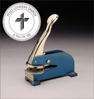 Church Seal Desk Press with LCMS Logo Cross