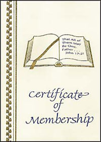 Membership Certificate (Pkg of 25)