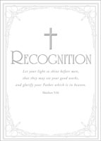 Recognition Certificate (Pkg of 6)