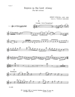 Rejoice in the Lord Alway / The Bell Anthem (Violin 1)