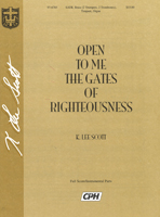 Open to Me the Gates of Righteousness (Full Score)