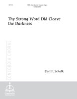 Thy Strong Word Did Cleave the Darkness (Full Score)