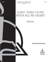 Lord, Thee I Love with All My Heart (Full Score)