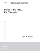 Praise to the Lord, the Almighty (Full Score) (Behnke)