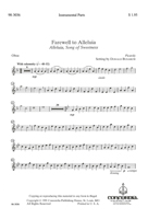 Farewell to Alleluia (Instrumental Parts)