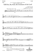 Tell Out, My Soul, the Greatness of the Lord (Instrumental Parts)