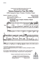 Voices Raised to You We Offer