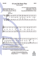 O Lord, We Praise Thee (Heim)