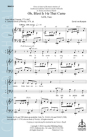 Oh, Blest Is He That Came (SATB) - Downloadable