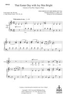 That Easter Day with Joy Was Bright - Downloadable
