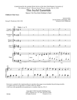 This Joyful Eastertide (Hildebrand) (Children's Choir) - Downloadable