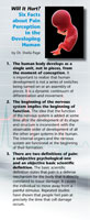 Will It Hurt? - Six Facts about Pain Perception in the Developing Human