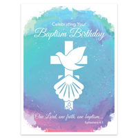 Baptism Birthday Card (Pack of 6)