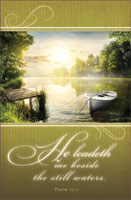 Standard Funeral Bulletin: He Leadeth Me