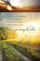 Standard Funeral Bulletin: If I Go and Prepare a Place for You