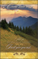 Standard Funeral Bulletin: Come unto me...