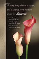 Standard Funeral Bulletin:  Ecclesiastes 3:1-2, 4