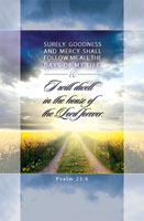 Standard Funeral Bulletin:  Psalm 23:6