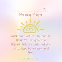Lil’ Lutherans 4 Life Morning Prayers 