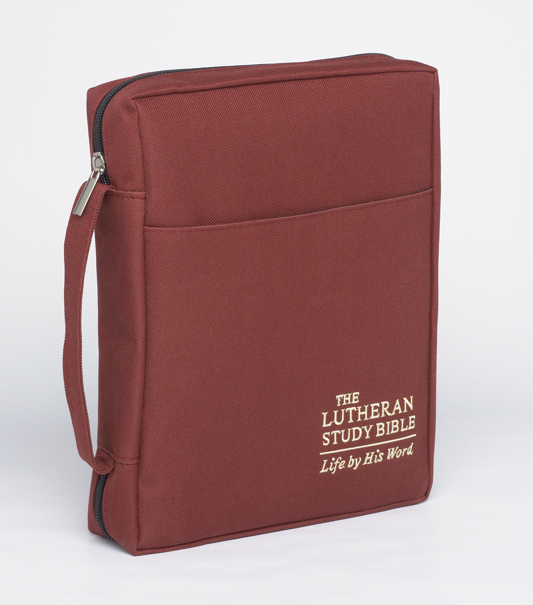 The Lutheran Study Bible Cover - Sangria - Larger Print