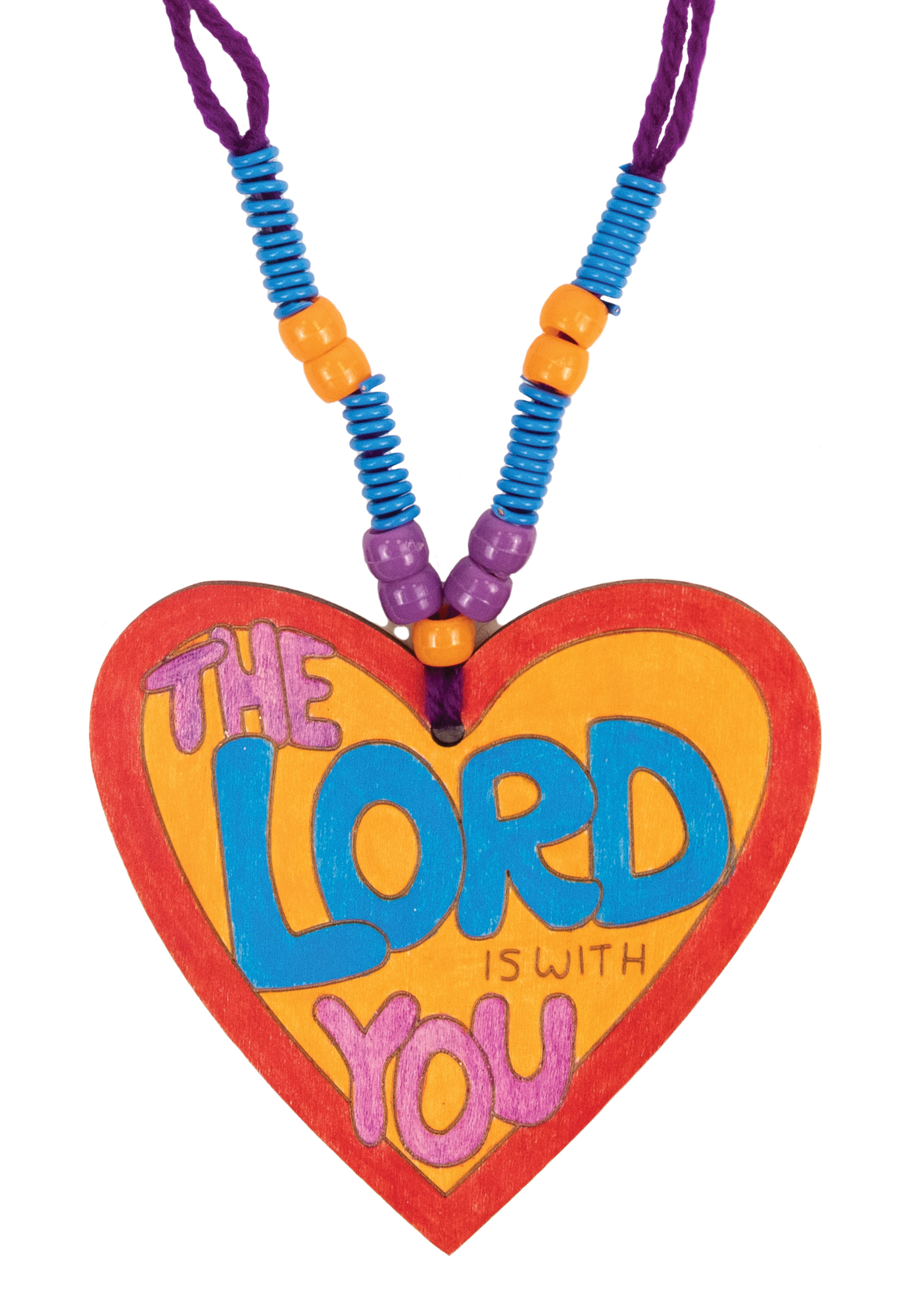 The Lord Is with You Pendant Craft (Pack of 12) - Tropical Trek