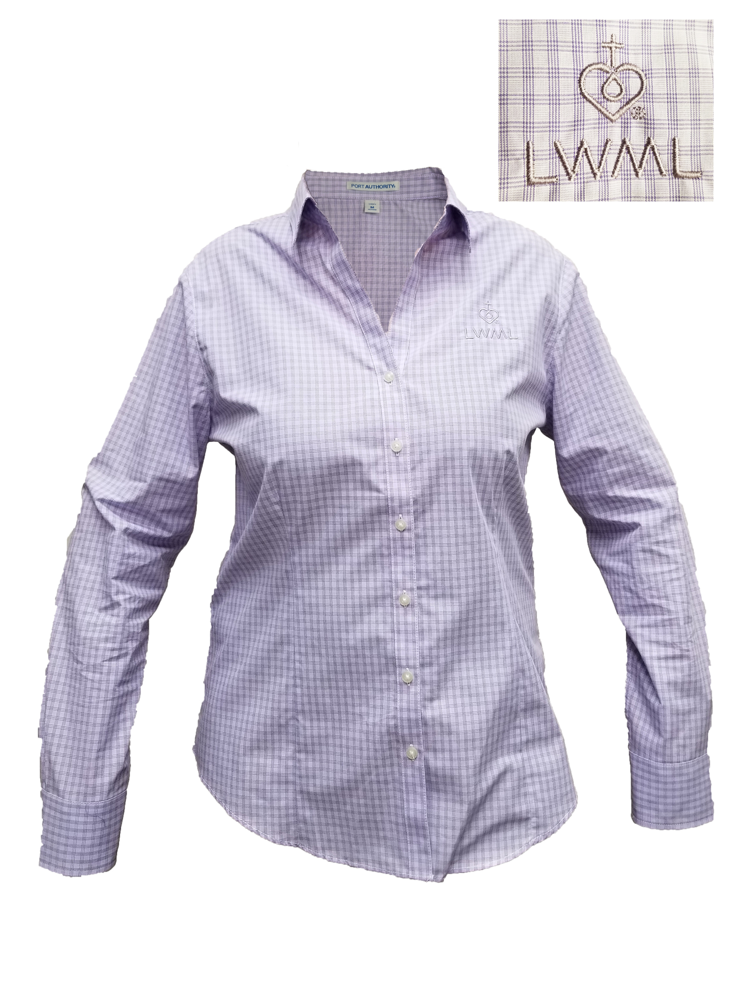 Lavender Fitted Blouse Large LWML Store