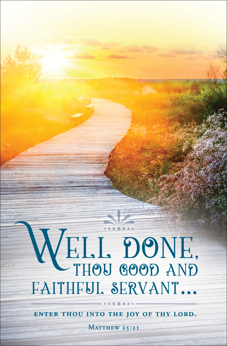 Standard Funeral Bulletin Well Done Concordia Publishing House