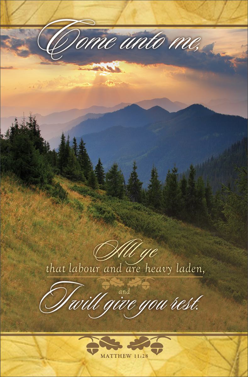 Standard Funeral Bulletin Come unto me... Concordia Publishing House