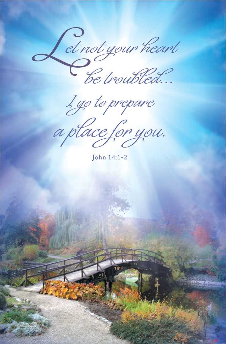 Standard Funeral Bulletin Let not your heart be troubled Concordia Publishing House