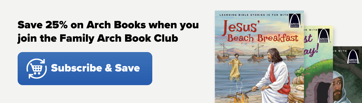 Save 25% on Arch Books when you join the Family Arch Book Club