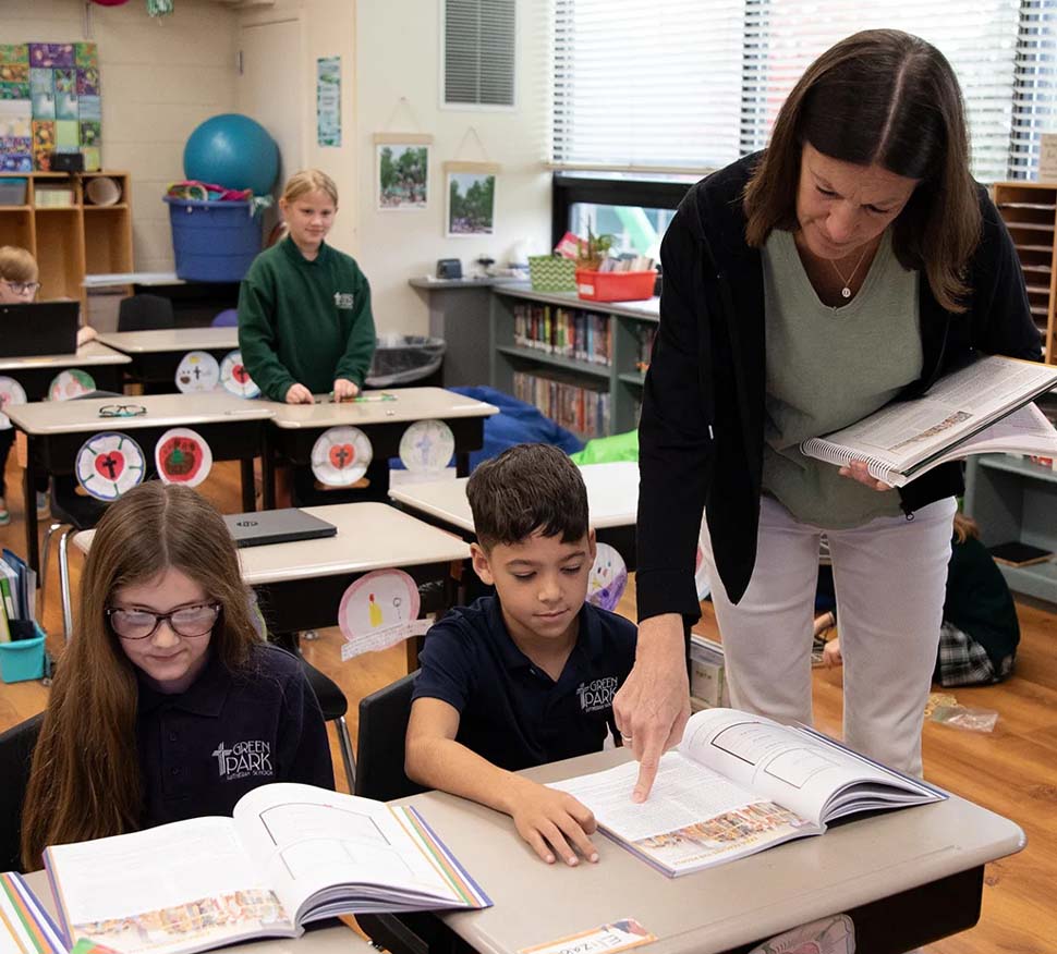 Lutheran grade school classroom