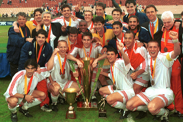 Canada's men after winning the 2000 Gold Cup. (Canada Soccer)