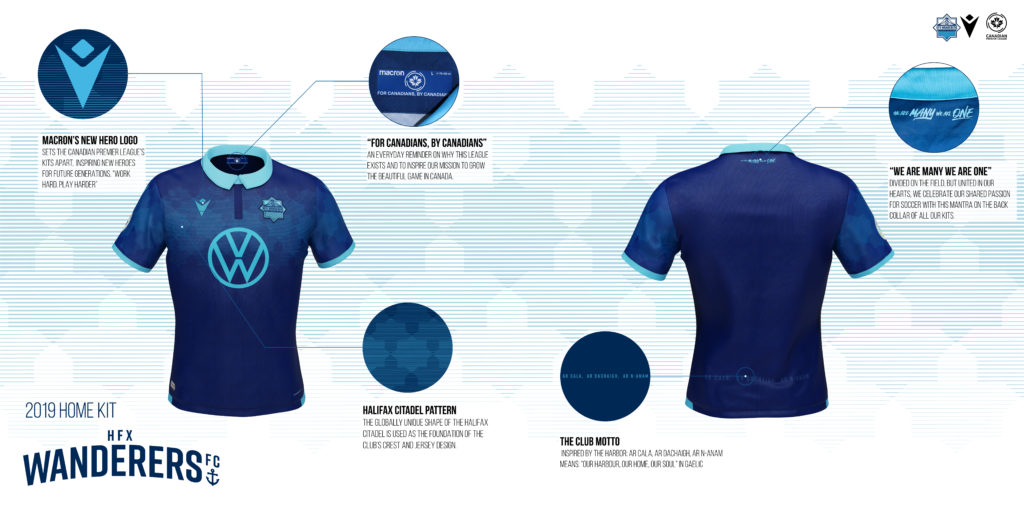 HFX Wanderers FC home kit. (PHOTO: CPL).