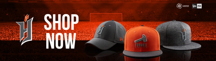 Visit shop.canpl.ca for Forge FC jerseys, hats, and more.