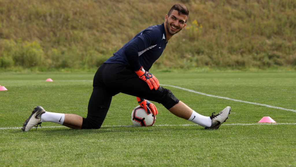 Cavalry FC's Marco Carducci during CanMNT training in Toronto. (Canada Soccer).