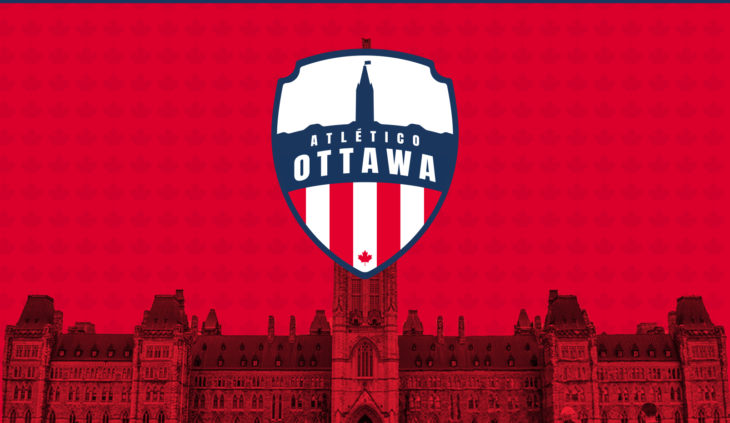 Atlético Ottawa's crest.