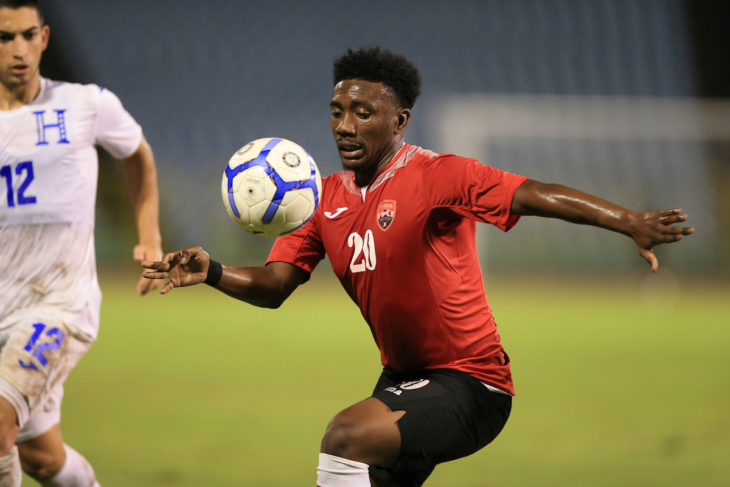 The number 11's consistency up front for the Wanderers led to a call up for Trinidad and Tobago. Photo: Allan V. Crane/CA-images.