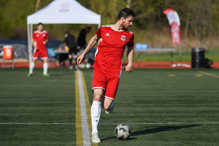 Di Chiara patrols the midfield for Unionville Milliken in League1 Ontario