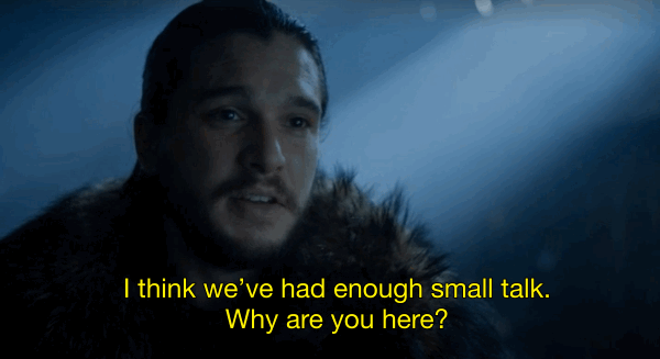 weve had enough small talk