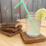 wood upcycle coaster