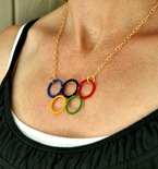 DIY Olympic Rings Necklace
