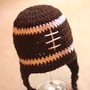 Crochet Football Hat (Free Crochet Pattern)