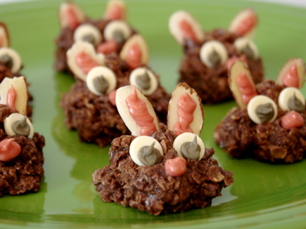 No-Bake Easter Bunny Cookies