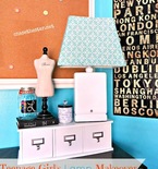 DIY Lamp for Teenage Girl's Room