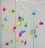 Paper Cranes Origami Baby Mobile