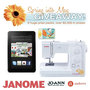Janome sewing machine giveaway