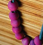 Blackberry Dyed Bead Necklace