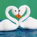 Knitted Swan Dolls in Love (Free Pattern)