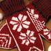Knitted Nordic Mittens (Free Knitting Pattern)
