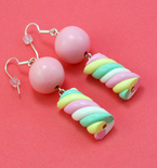 Polymer Clay Marshmallow Earrings